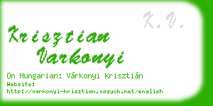 krisztian varkonyi business card